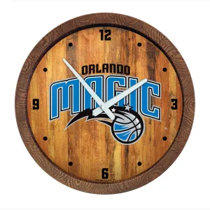 Orlando Magic: Logo - "Faux" Barrel Top Clock
