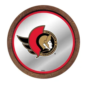 Ottawa Senators: Mirrored Barrel Top Wall Sign