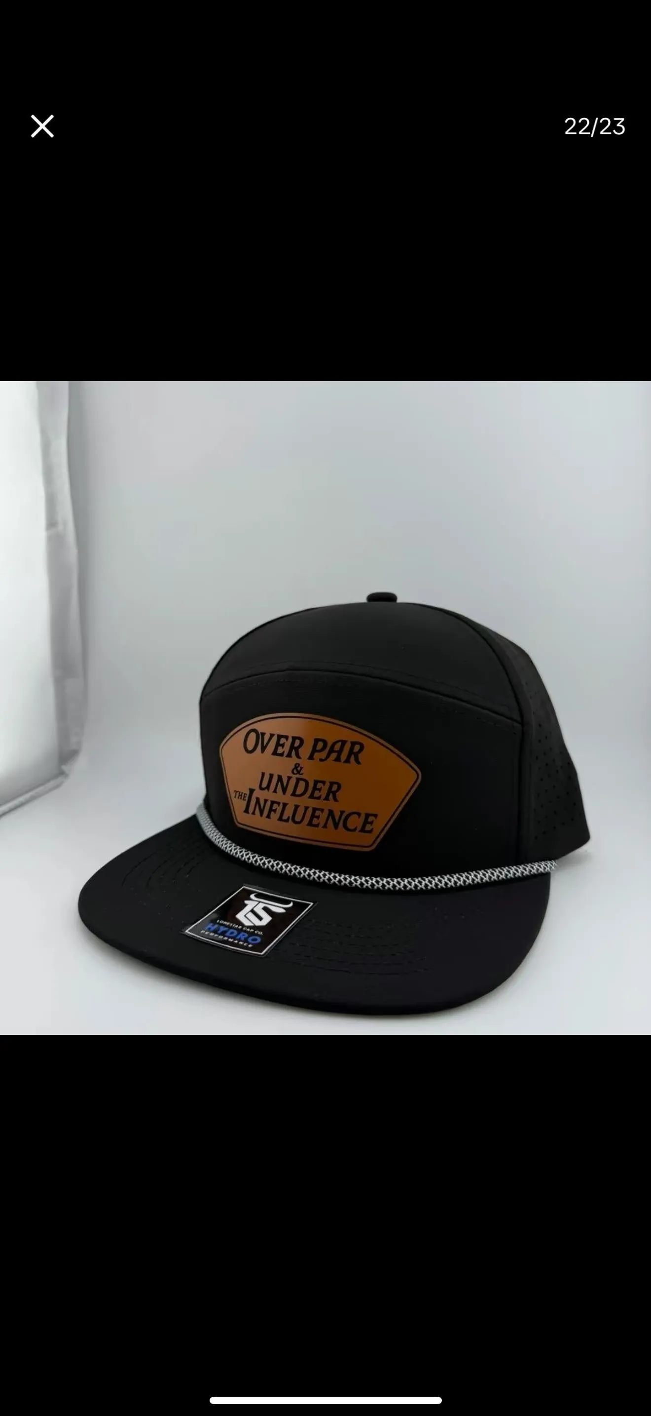 Over Par and Under the Influence Golf Hat (Perfect gift idea item)