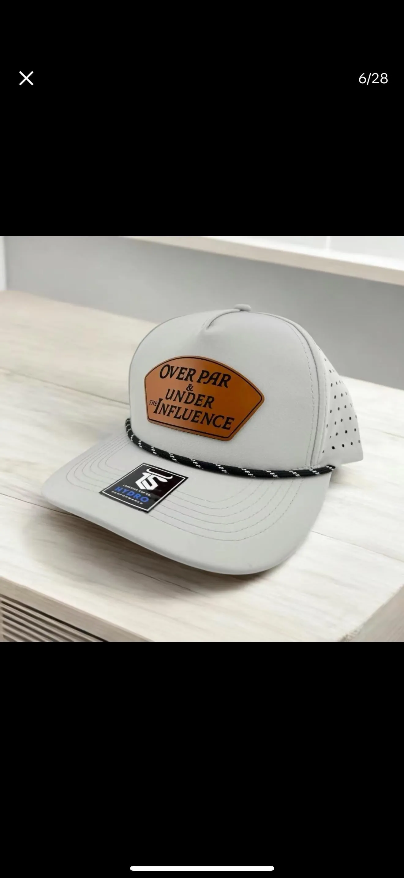 Over Par and Under the Influence Golf Hat (Perfect gift idea item)