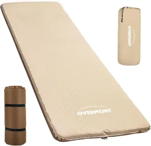 Overmont Self-Inflating Sleeping Pad - 3”Thick Memory Foam Camping Pad - Inflatable Camping Mattress Pad Sleeping Mat for Car Truck Travel Tent - 4 Season Durable Comfortable