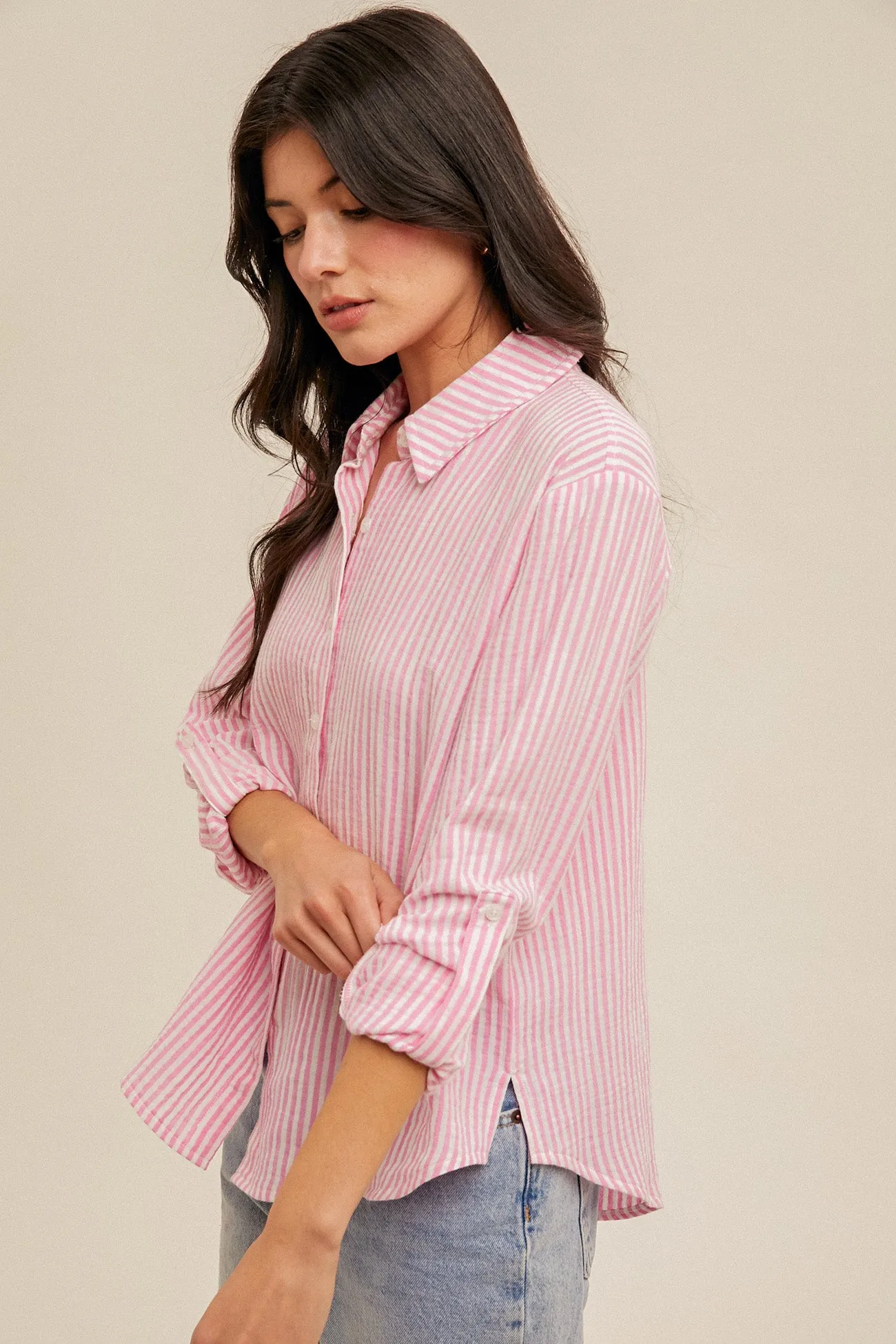 Oversized Stripe Shirt