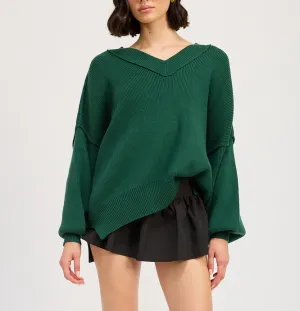 Oversized V Neck Sweater