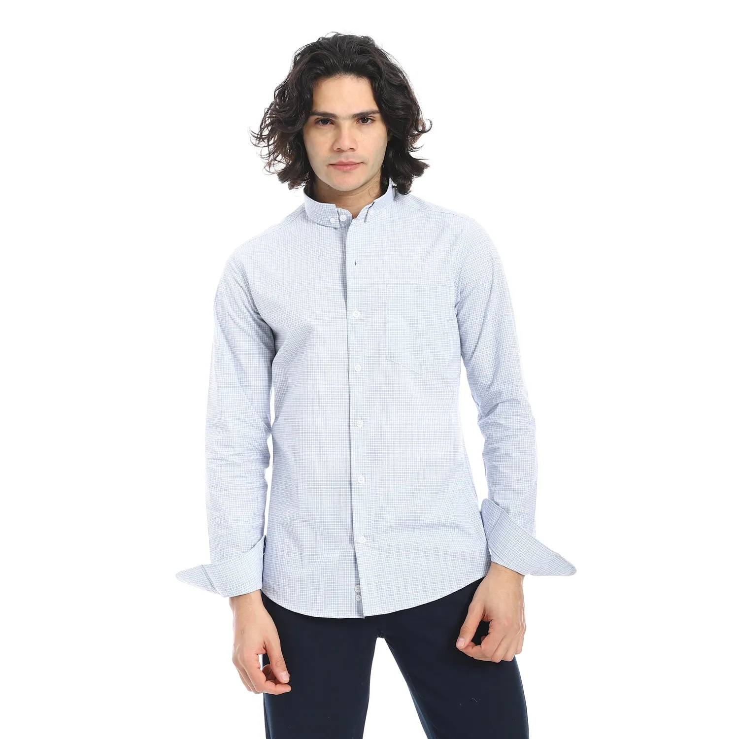 Oxford_Grid_Classic_Shirt-_Baby_Blue_&_Black