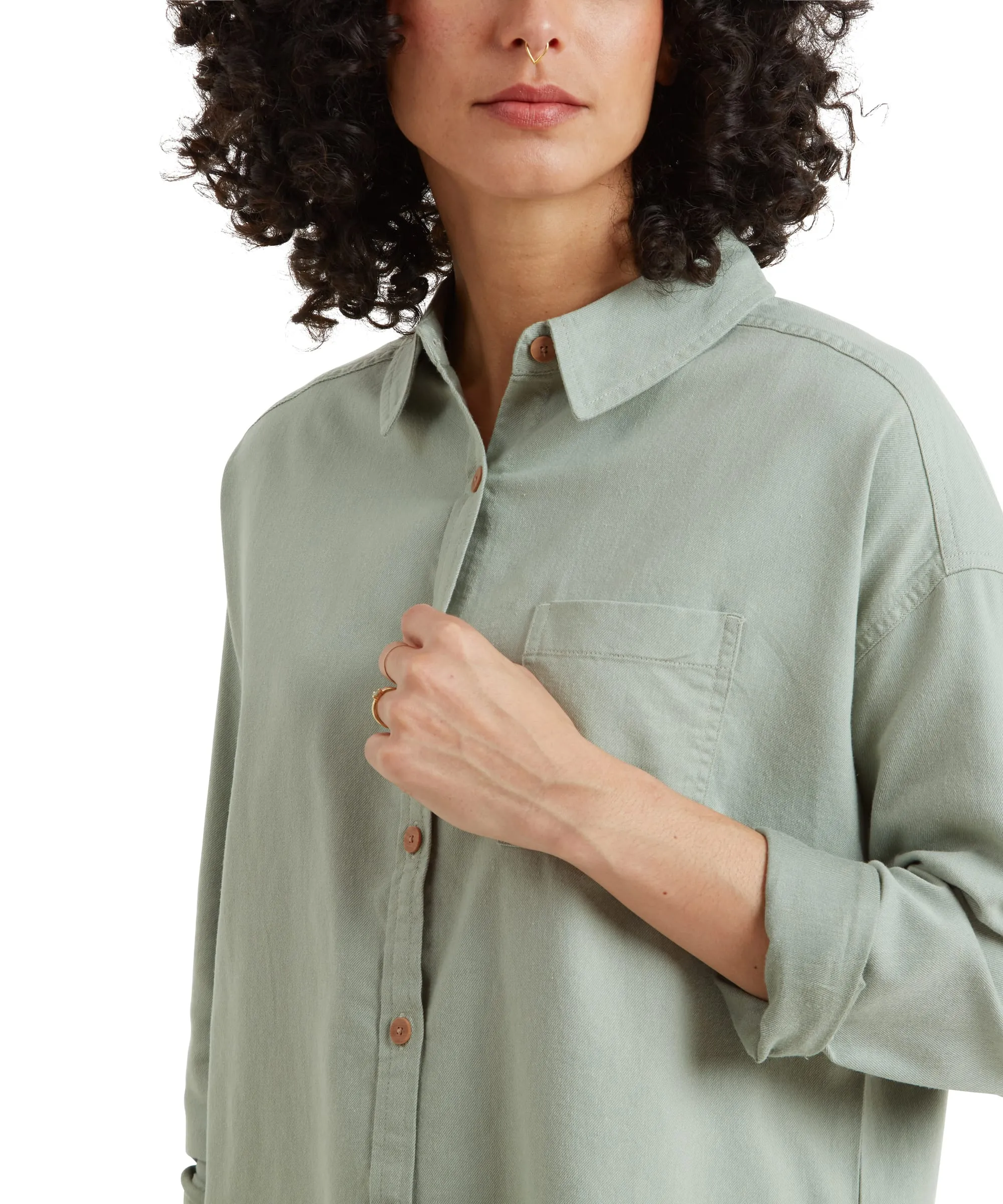 Palmo Long Sleeve Shirt - Celery