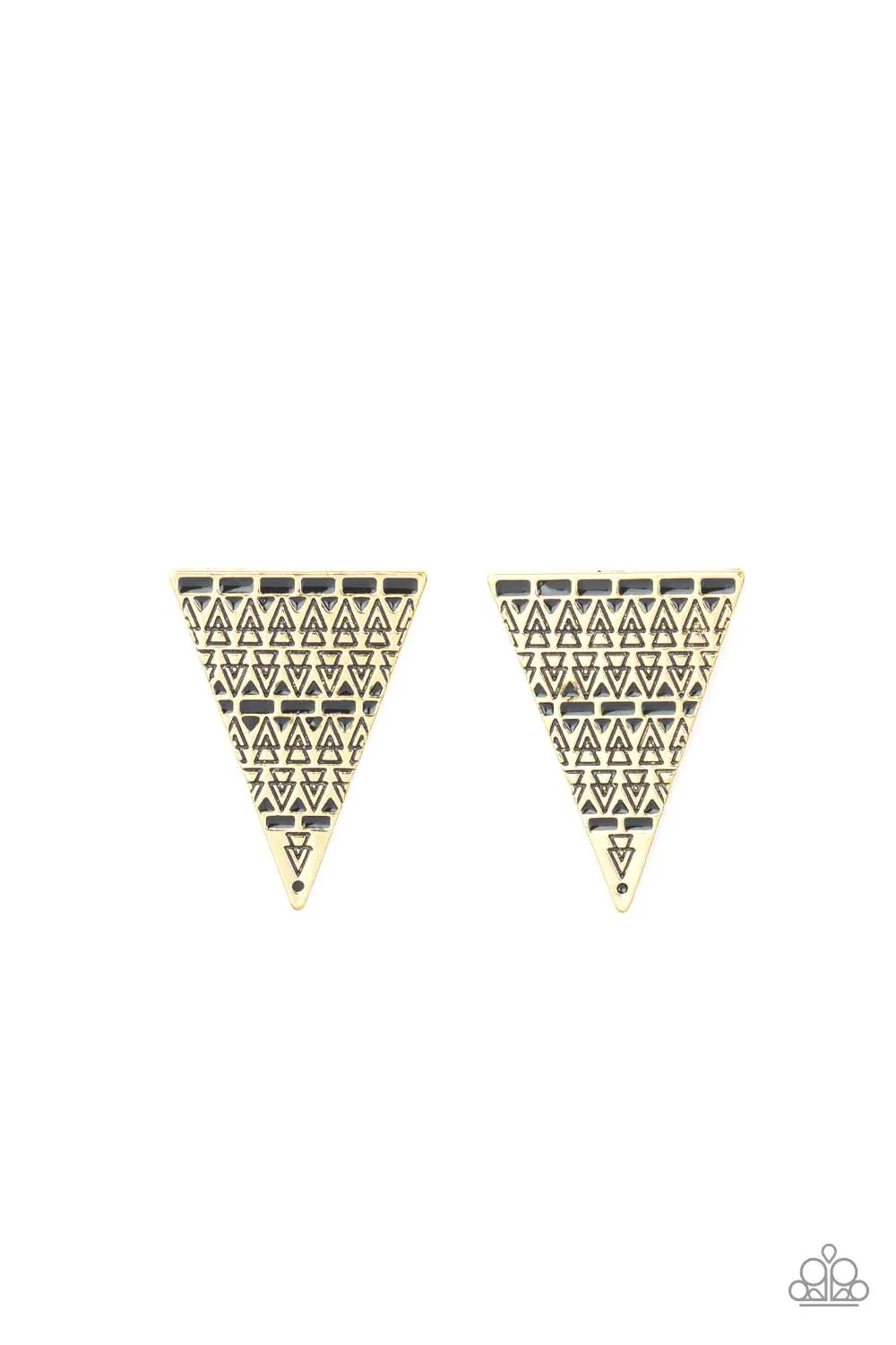 Paparazzi -  Terra Tricolor - Brass - Earrings