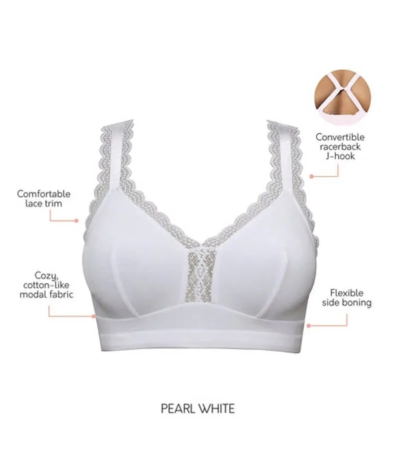 Parfait Dalis Wire-free Bralette - Pearl White