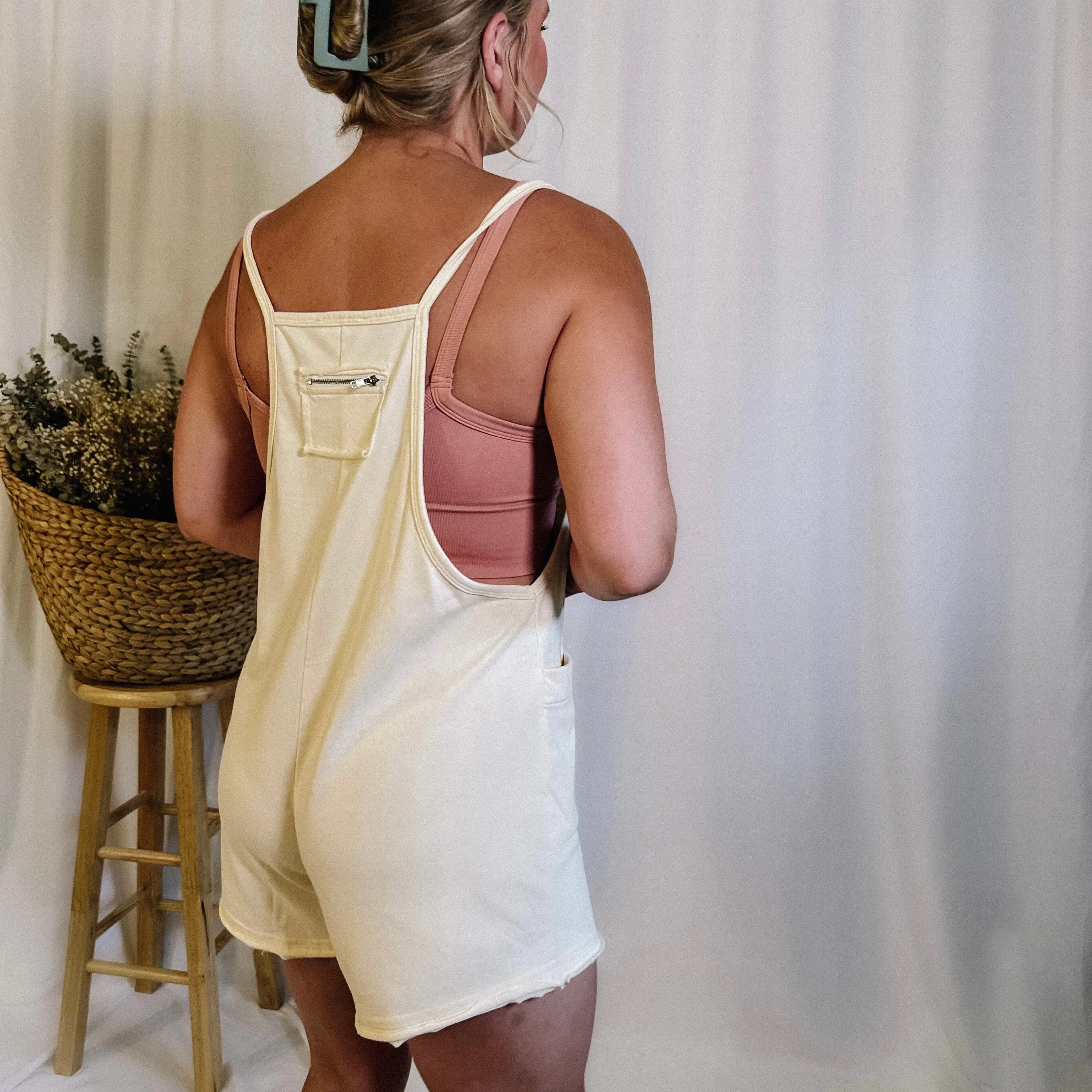 Party Cove Romper - Vanilla