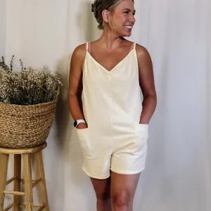 Party Cove Romper - Vanilla