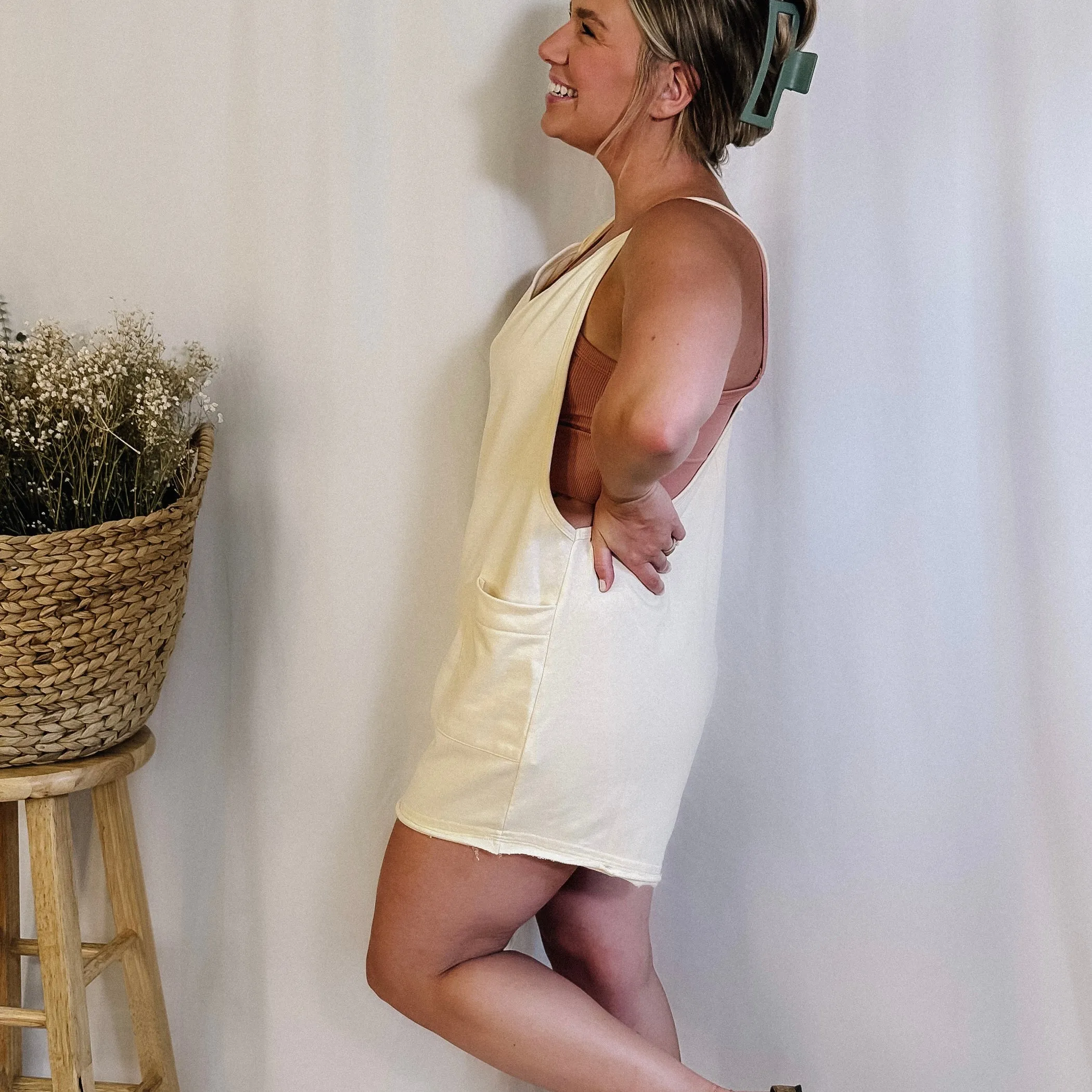 Party Cove Romper - Vanilla