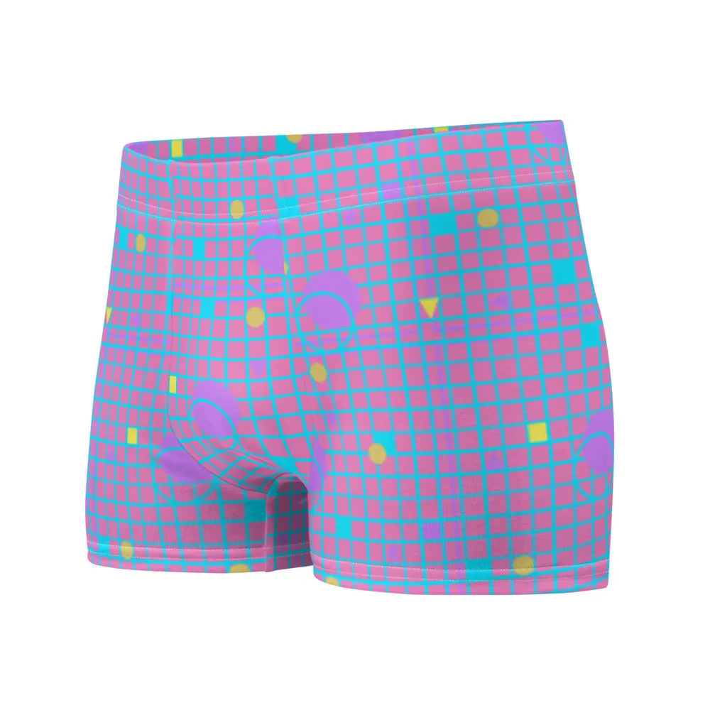 Patterned Men's Boxer Briefs | Memphis Vapor Grid