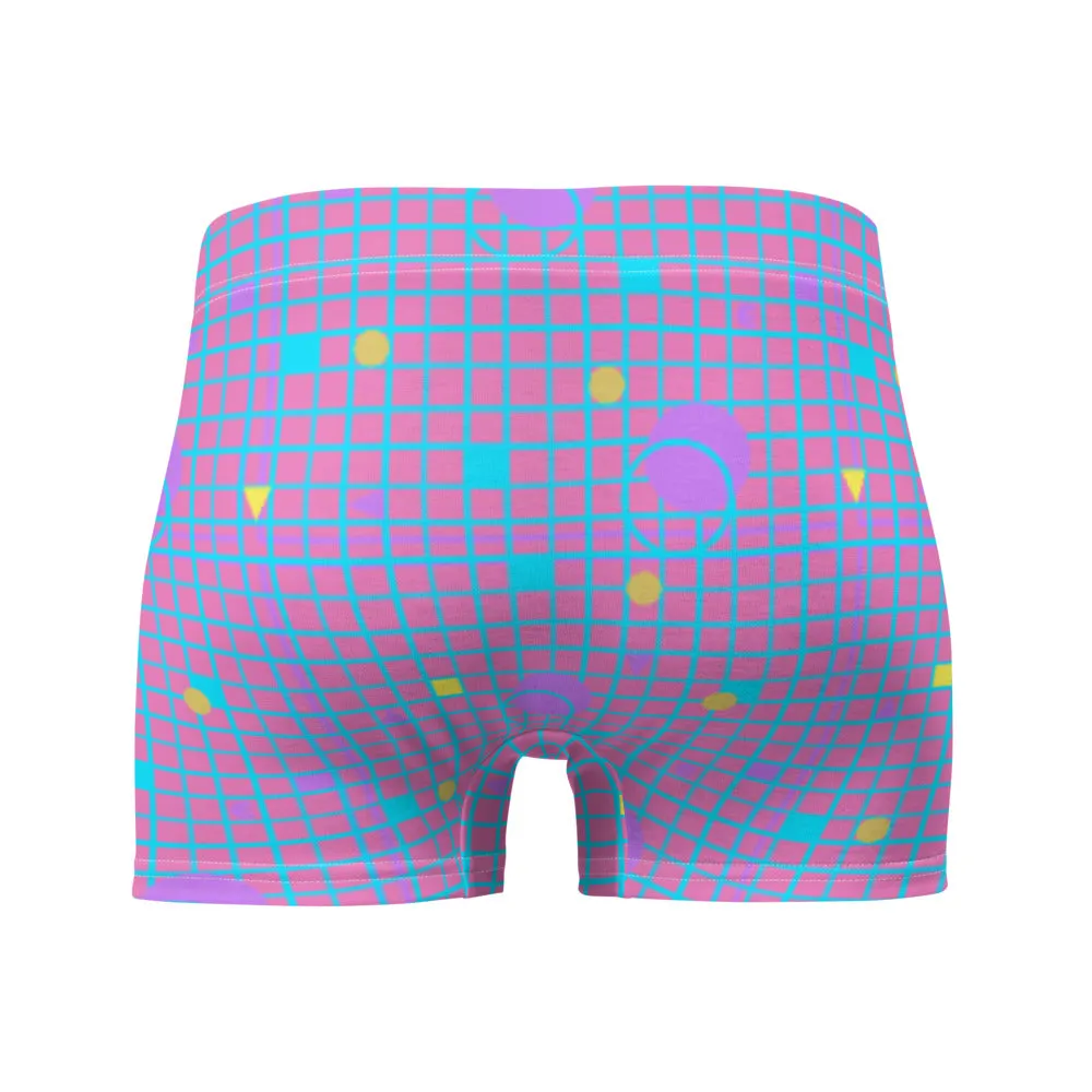 Patterned Men's Boxer Briefs | Memphis Vapor Grid