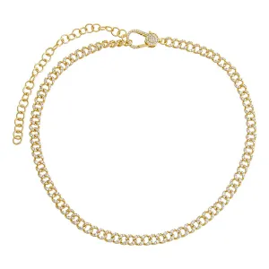 Pave Cuban Link Necklace