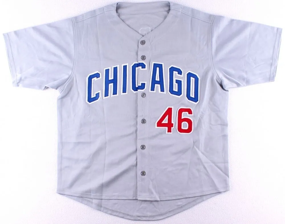 Pedro Strop Signed Chicago Cubs Jersey (Schwartz COA) 2016 Champion /Bullpen man