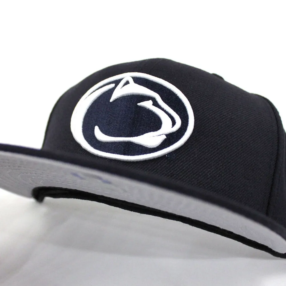 Pennsylvania State University New Era 59FIFTY Fitted Hat (Penn State NCAA Gray Under Brim)