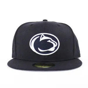 Pennsylvania State University New Era 59FIFTY Fitted Hat (Penn State NCAA Gray Under Brim)
