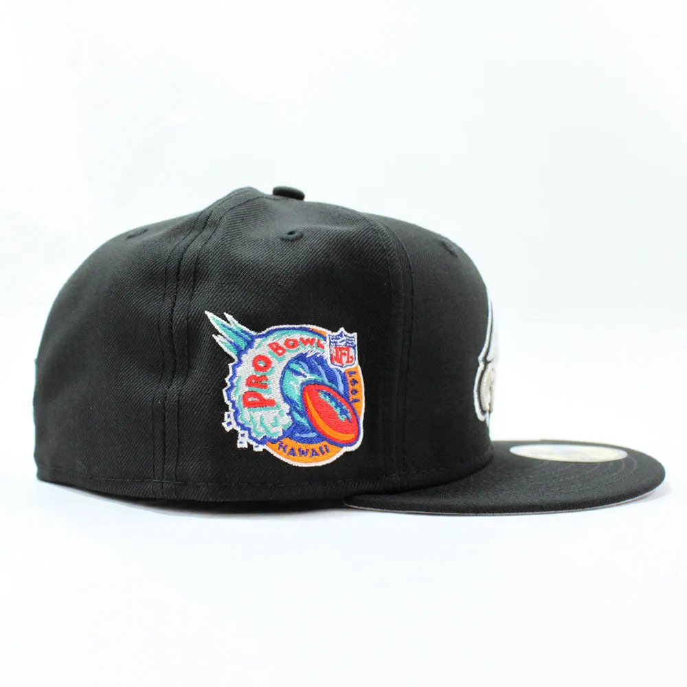 Philadelphia Eagles 1997 PRO BOWL New Era 59Fifty Fitted Hat (Black Gray Under Brim)