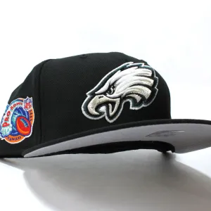 Philadelphia Eagles 1997 PRO BOWL New Era 59Fifty Fitted Hat (Black Gray Under Brim)