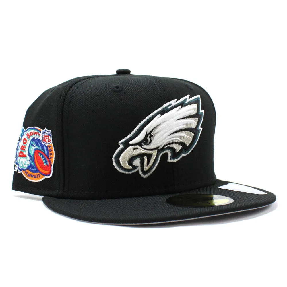 Philadelphia Eagles 1997 PRO BOWL New Era 59Fifty Fitted Hat (Black Gray Under Brim)