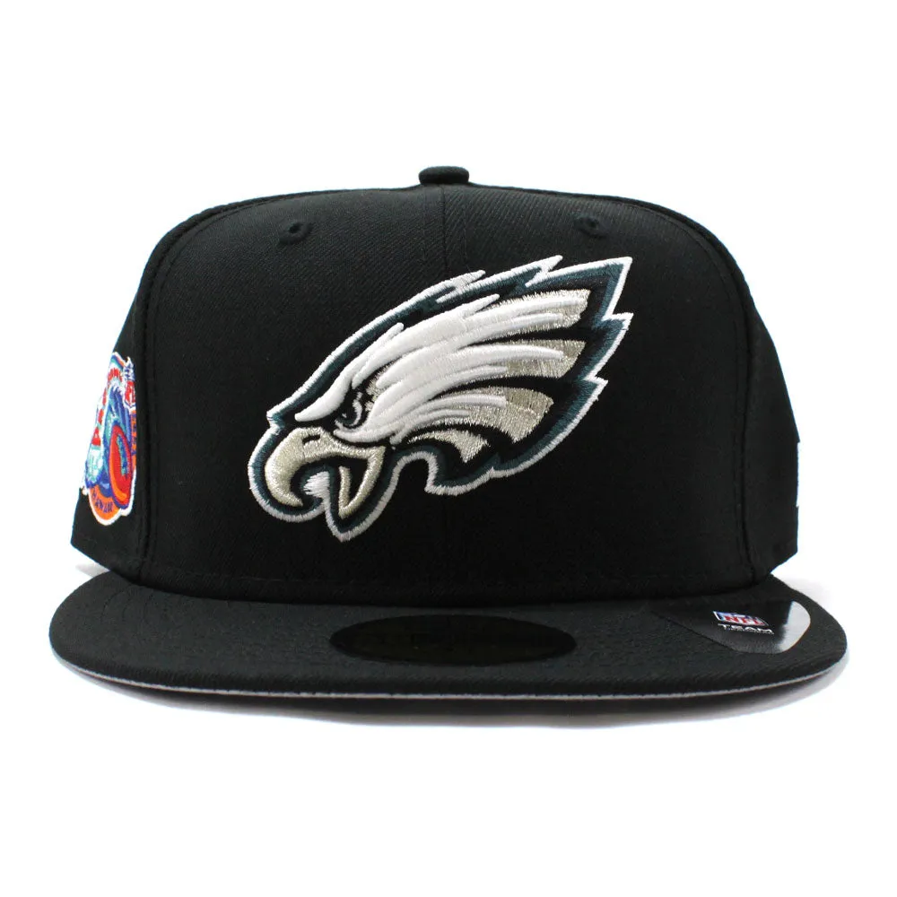 Philadelphia Eagles 1997 PRO BOWL New Era 59Fifty Fitted Hat (Black Gray Under Brim)