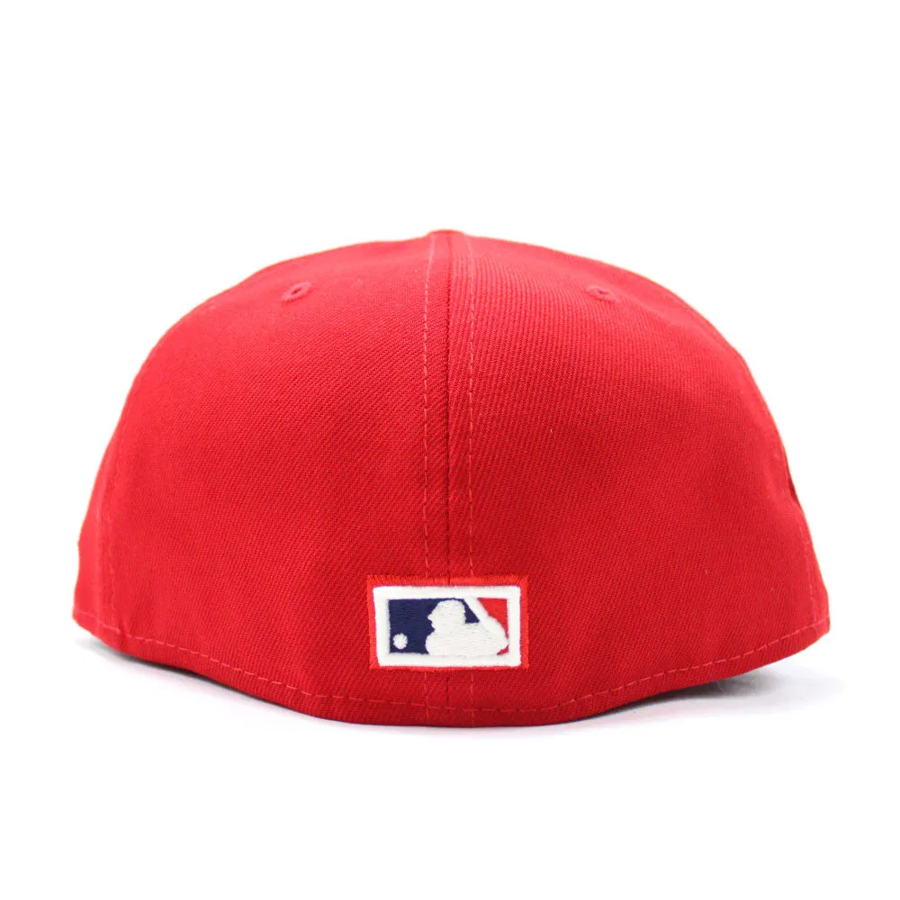 Philadelphia Phillies 100TH Anniversary 59Fifty New Era Fitted Cap (Glow in the Dark Logo Red Grey Under Brim)