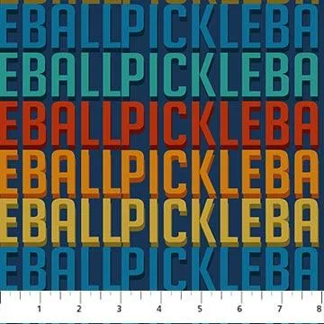 Pickleball  by Northcott Fabrics PICKLEBALL STRIPE/MULTI