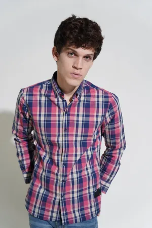 Pink Madras Check Shirt