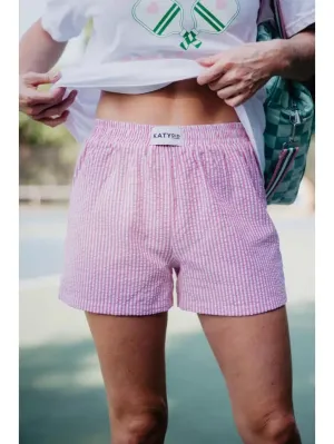 Pink Striped Boxer Shorts