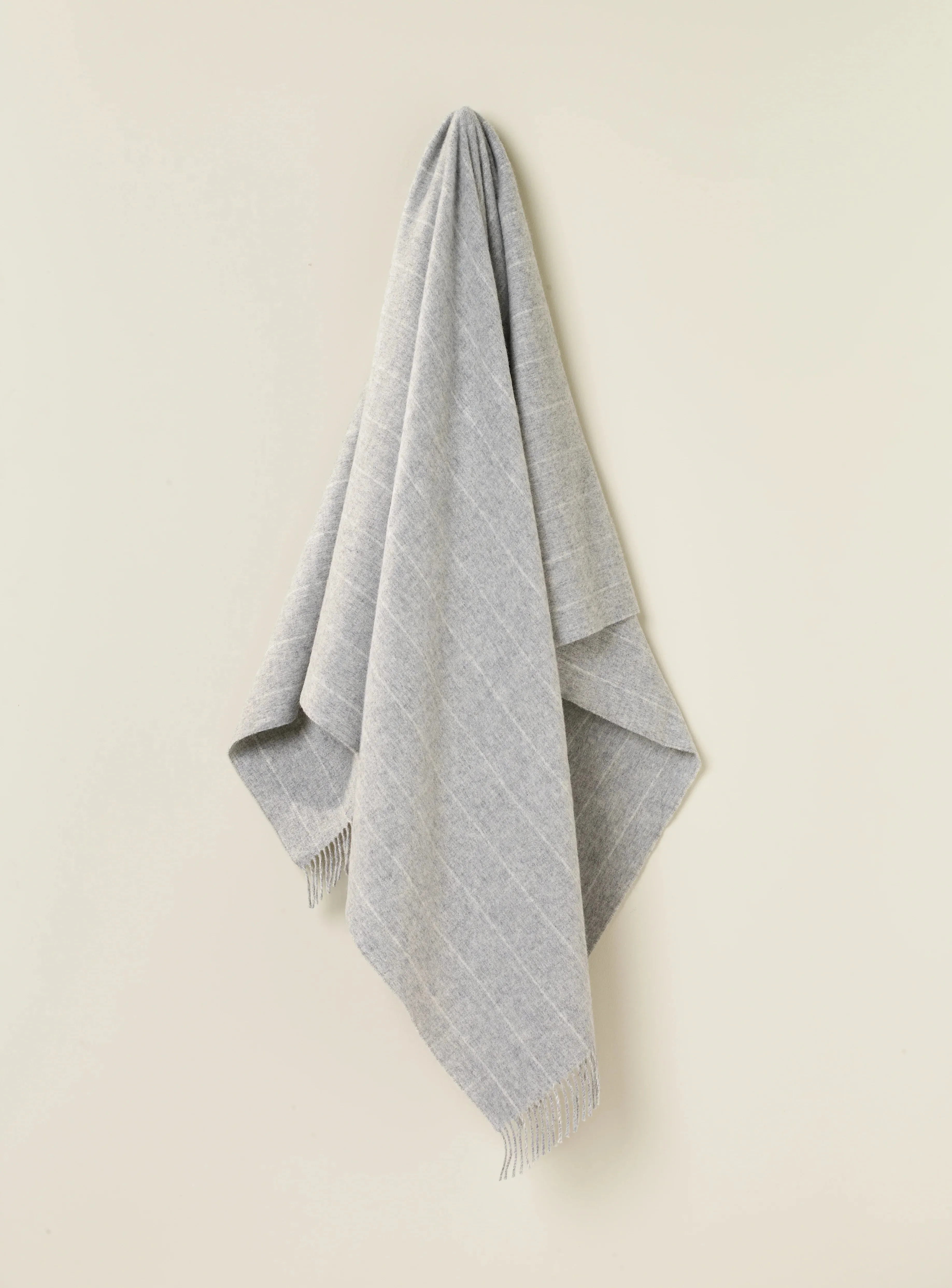 Pinstripe  Throw | Grey