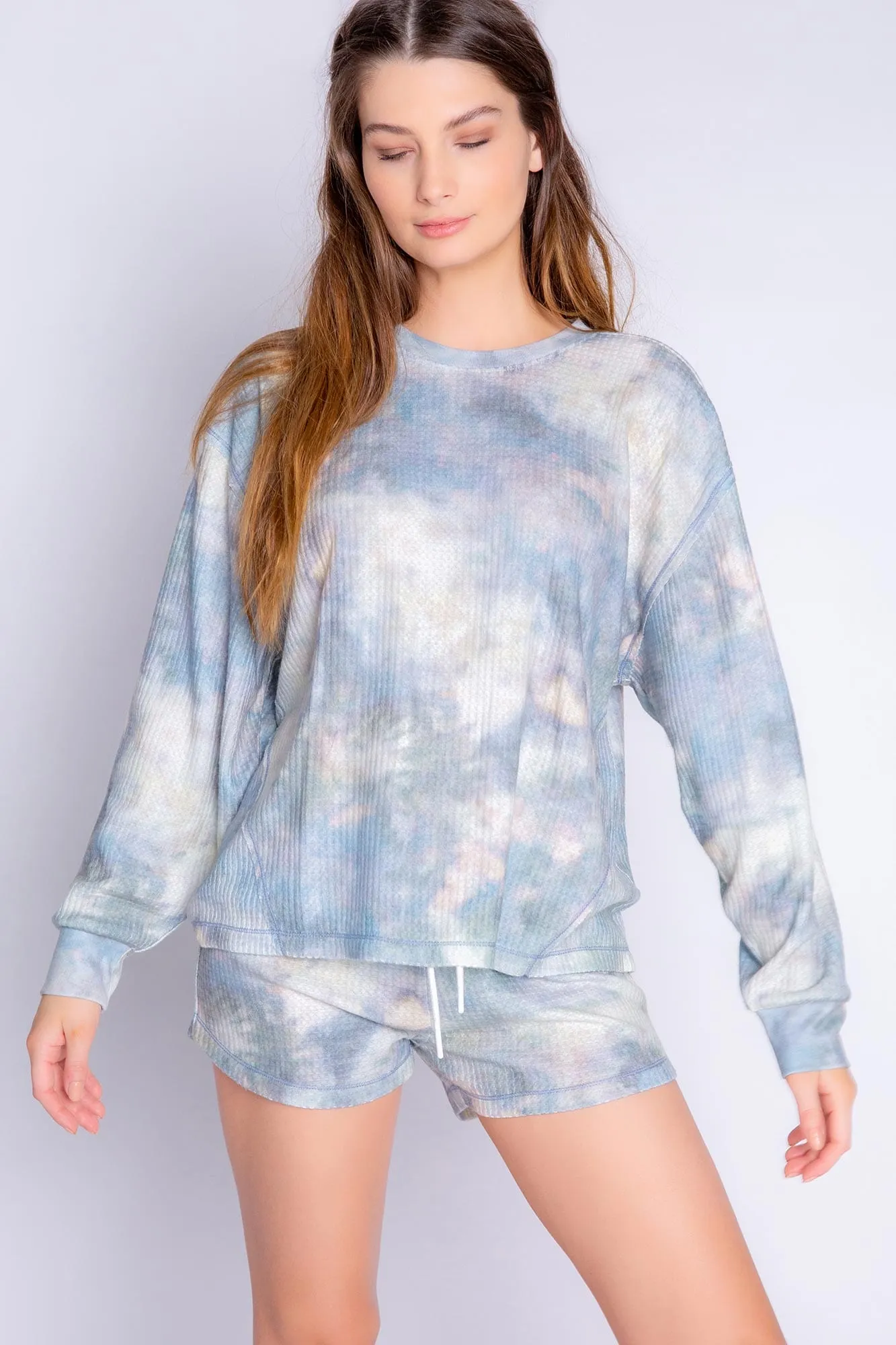 PJ Salvage Cloudy Days Tie Dye Long Sleeve