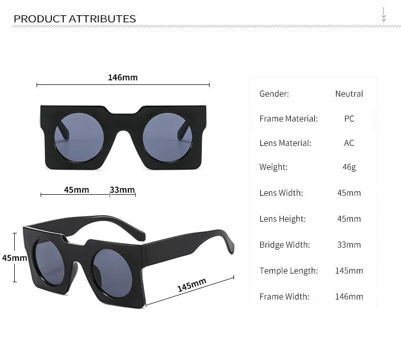 Pluto Square Glasses