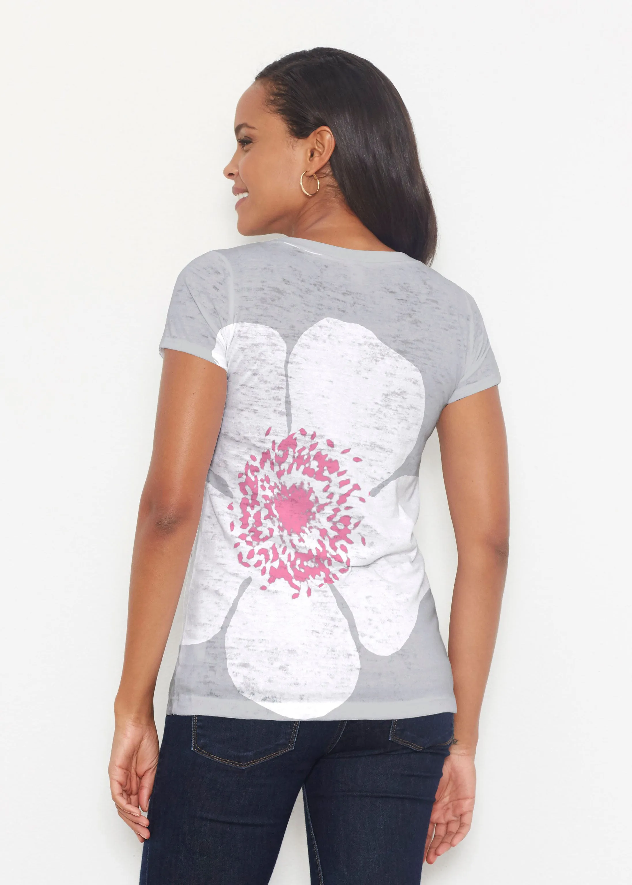 Poppy Grey (7016) ~ Signature Short Sleeve Scoop Shirt