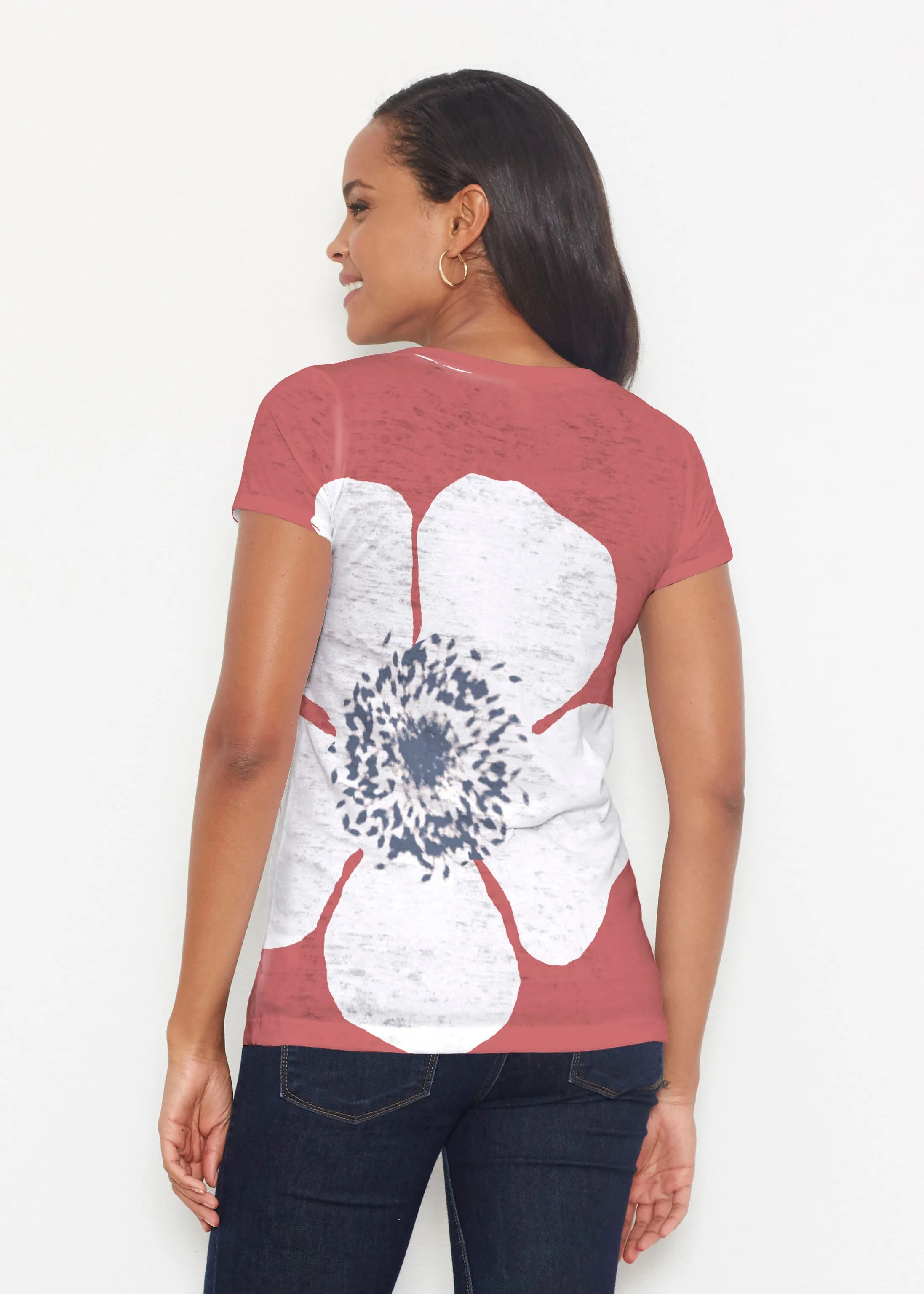 Poppy Red (7015) ~ Signature Short Sleeve Scoop Shirt