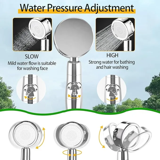 Portable Camping Shower, Upgraded Outdoor Camp Shower with 6000mAh Rechargeable Electric Shower Pump IPX7 Waterproof Outdoor Shower for Camping, Hiking, Traveling