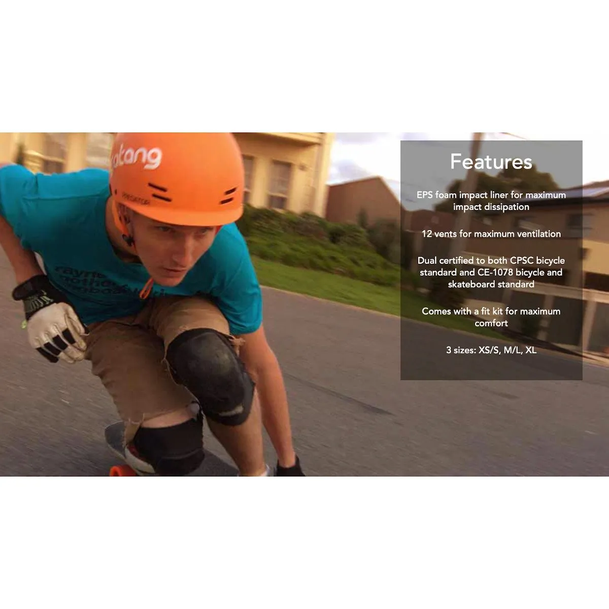 Predator FR7 Certified Sports Helmet - Matte Orange