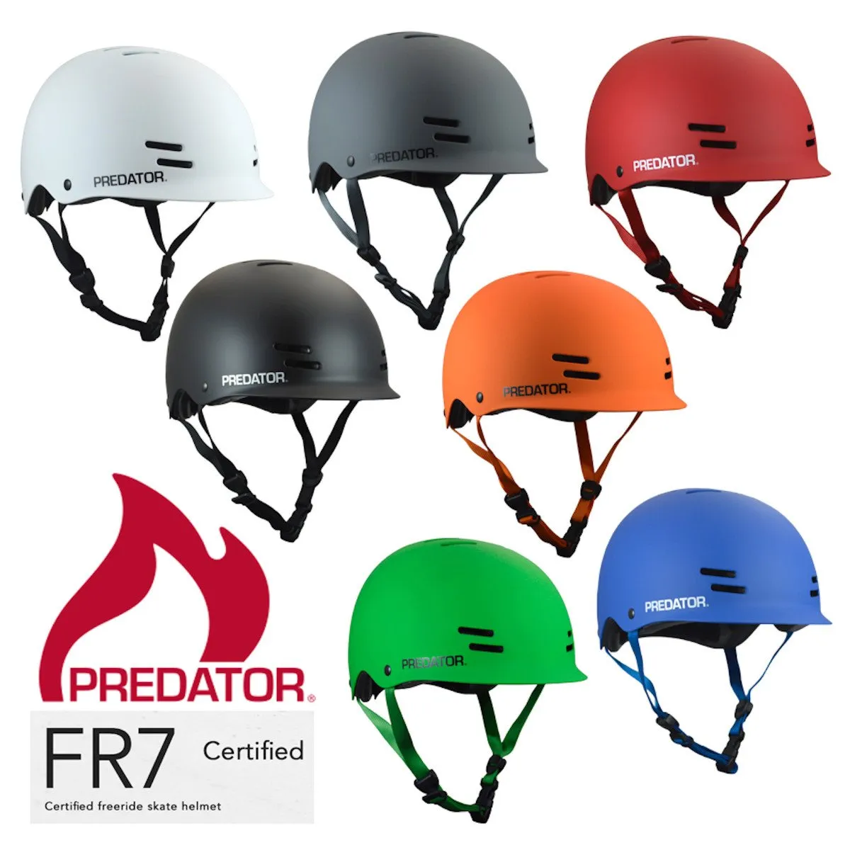 Predator FR7 Certified Sports Helmet - Matte Orange