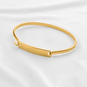 Premium Quality Stainless Steel Bracelet Openable With Personalized Name Engraved Bracelet for Men & Women