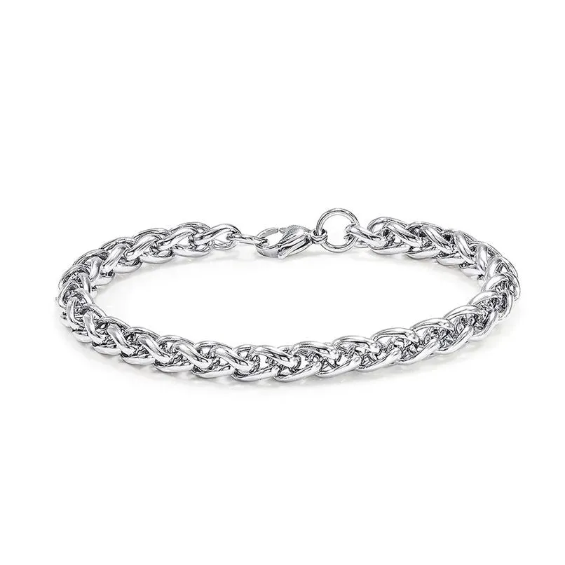 Premium Quality Stainless Steel Gold Plated Fashion Bracelet Bangle for Men & Women
