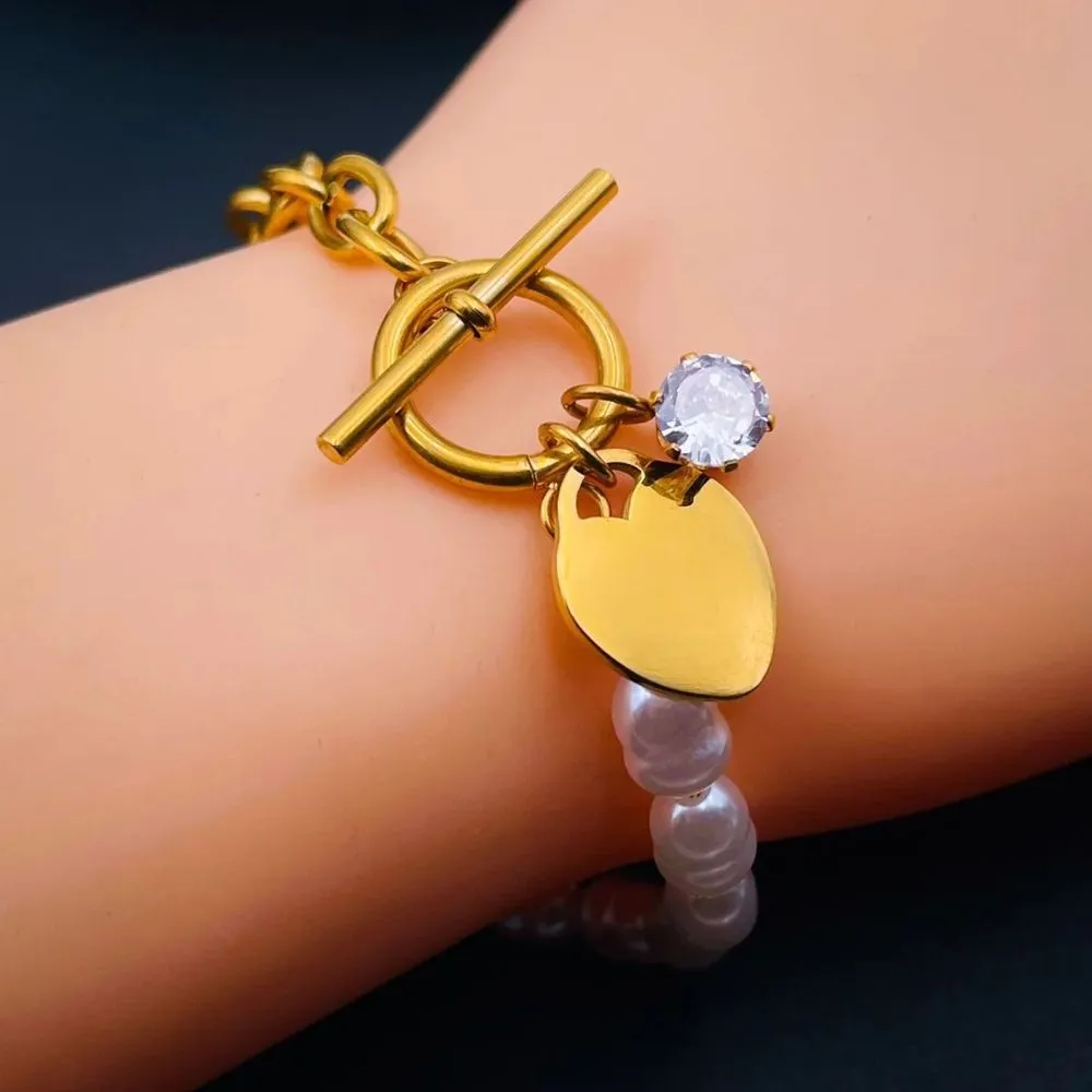Premium Quality Stainless Steel Gold Plated Fashion Bracelet Bangle for Women
