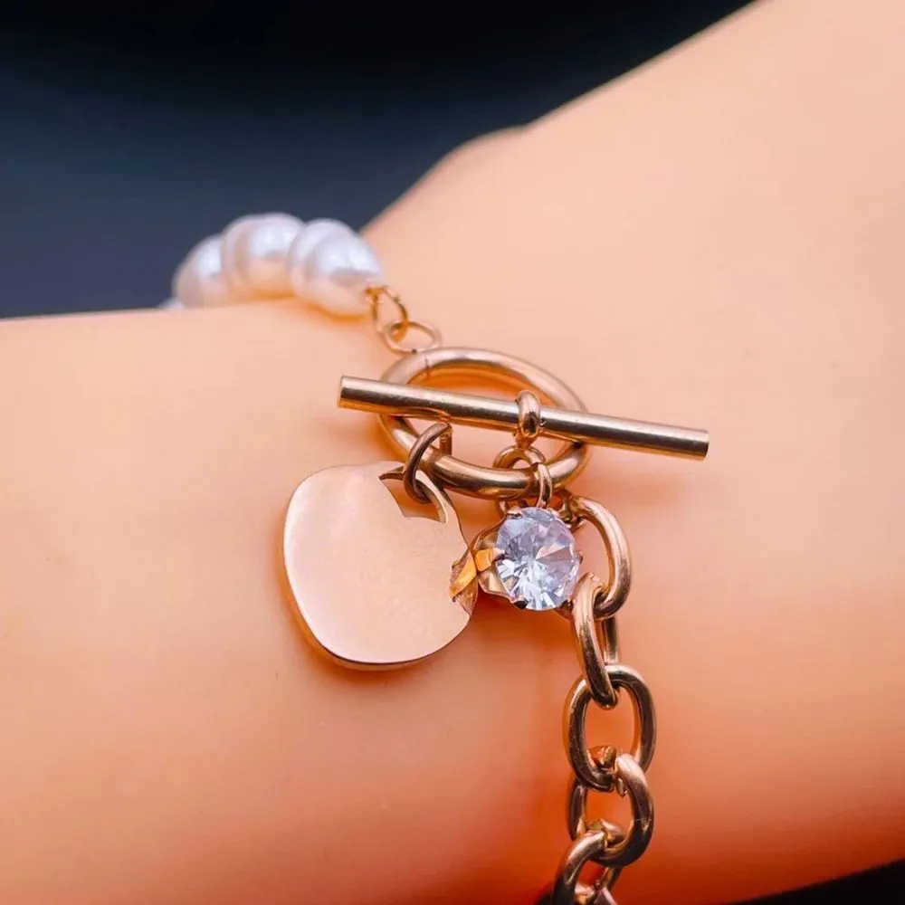 Premium Quality Stainless Steel Gold Plated Fashion Bracelet Bangle for Women