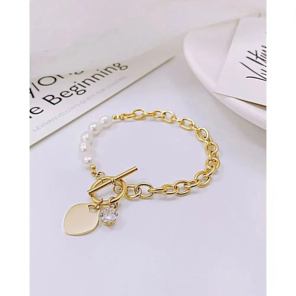 Premium Quality Stainless Steel Gold Plated Fashion Bracelet Bangle for Women