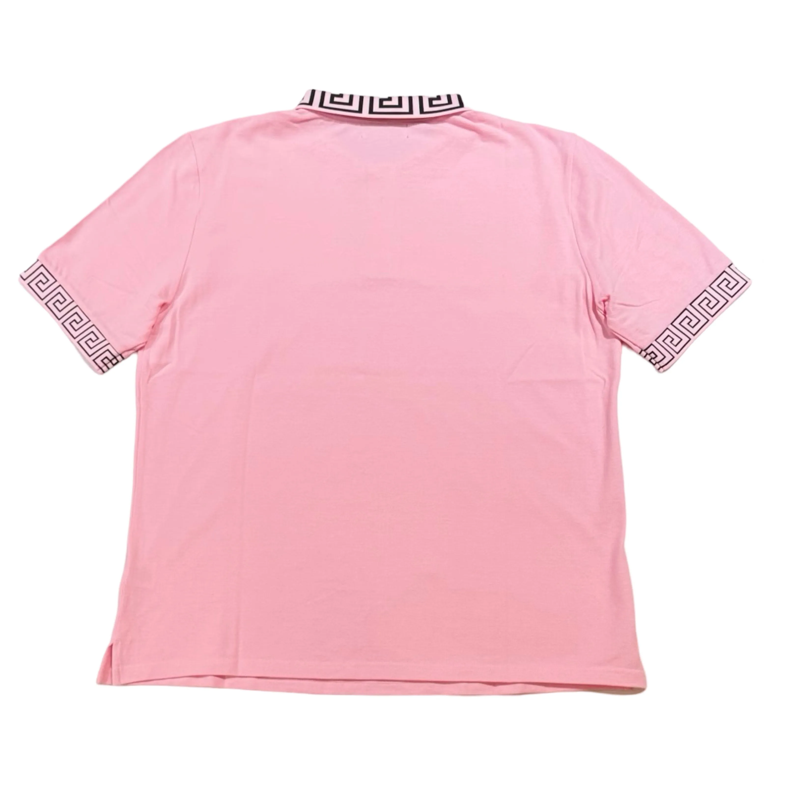 Prestige Pink Greek Key Polo Shirt