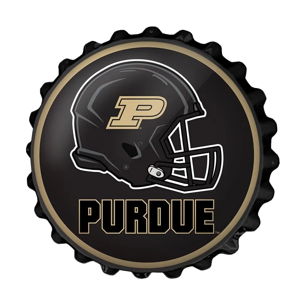 Purdue Boilermakers: Helmet - Bottle Cap Wall Sign