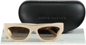 Ralph Lauren Nude / Gold Kiera Logo Arm Sunglasses