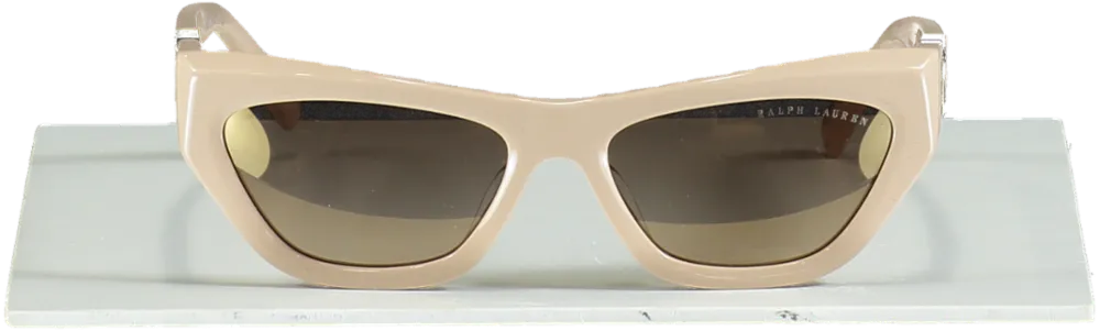 Ralph Lauren Nude / Gold Kiera Logo Arm Sunglasses