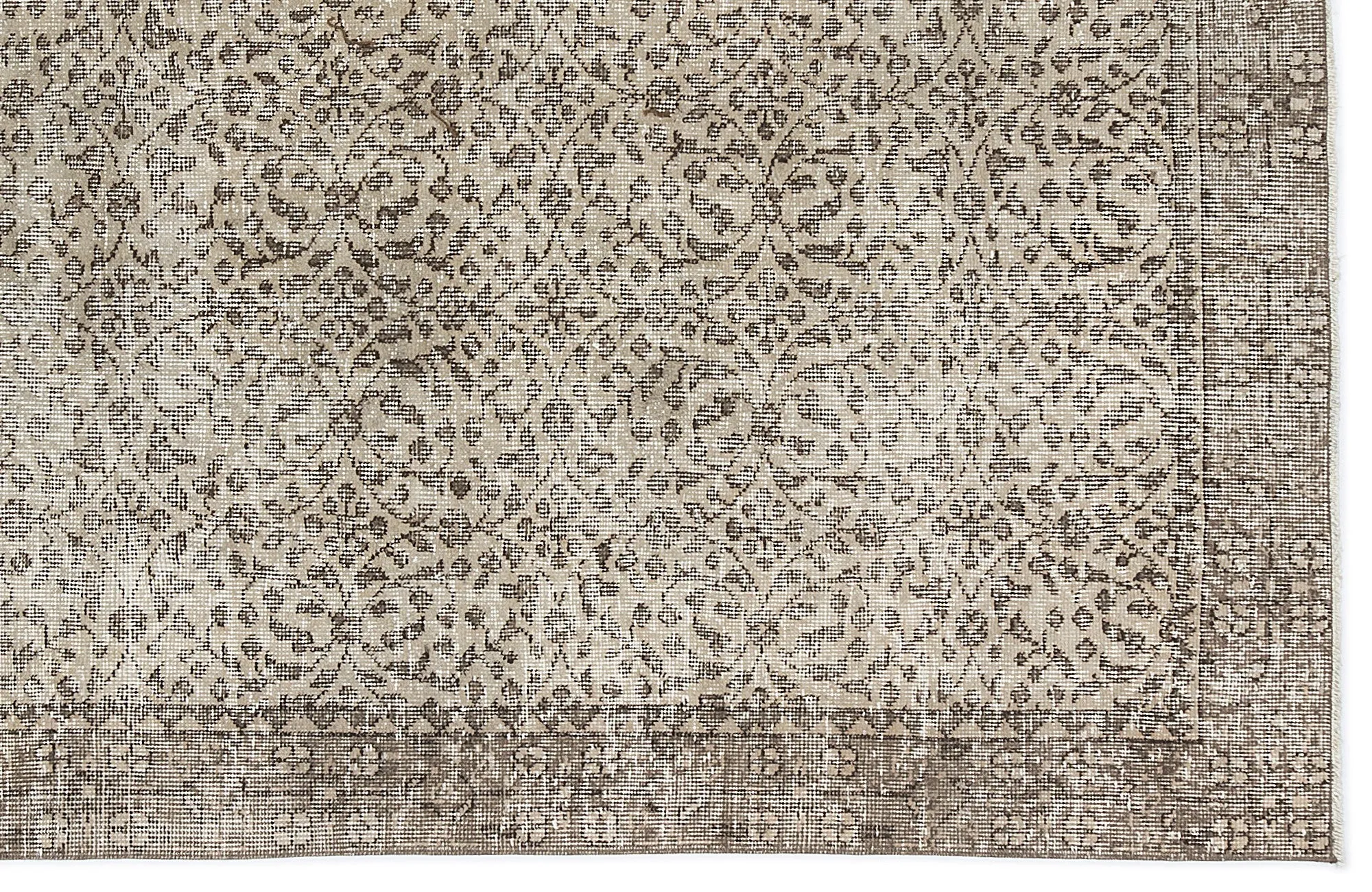 Retro Design Naturel Over Dyed Vintage Rug 4'11'' x 8'3'' ft 151 x 252 cm