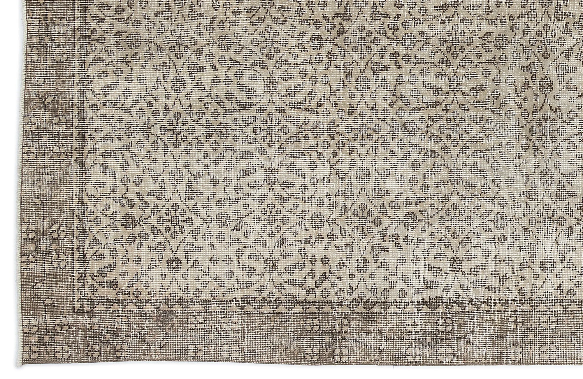 Retro Design Naturel Over Dyed Vintage Rug 4'11'' x 8'3'' ft 151 x 252 cm