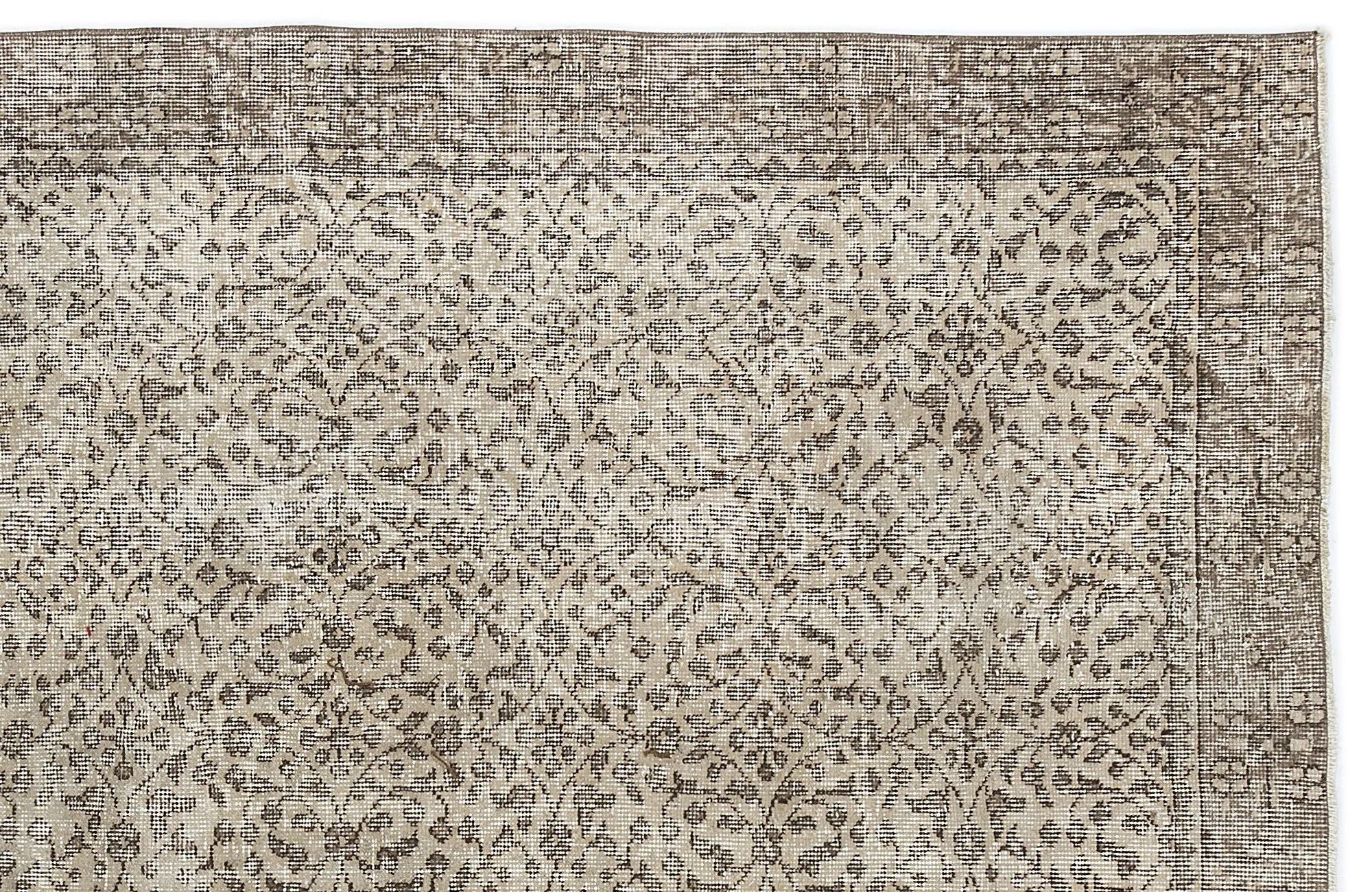 Retro Design Naturel Over Dyed Vintage Rug 4'11'' x 8'3'' ft 151 x 252 cm
