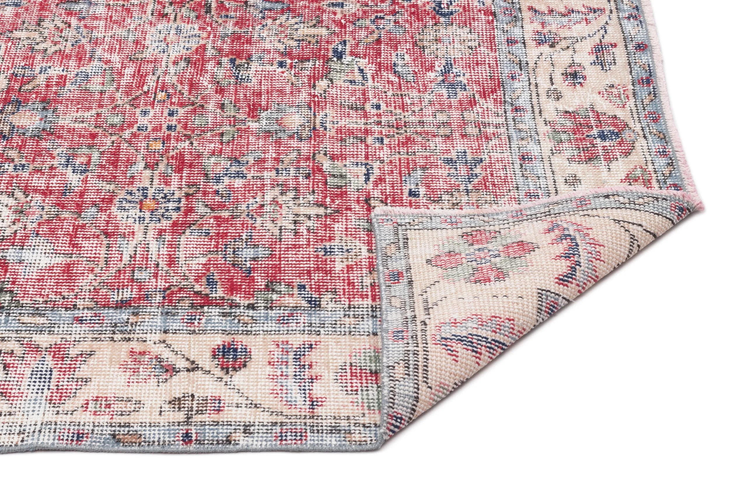 Retro Design Naturel Over Dyed Vintage Rug 5'3'' x 9'1'' ft 161 x 276 cm