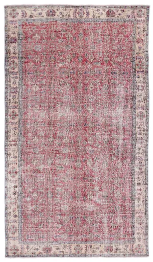 Retro Design Naturel Over Dyed Vintage Rug 5'3'' x 9'1'' ft 161 x 276 cm